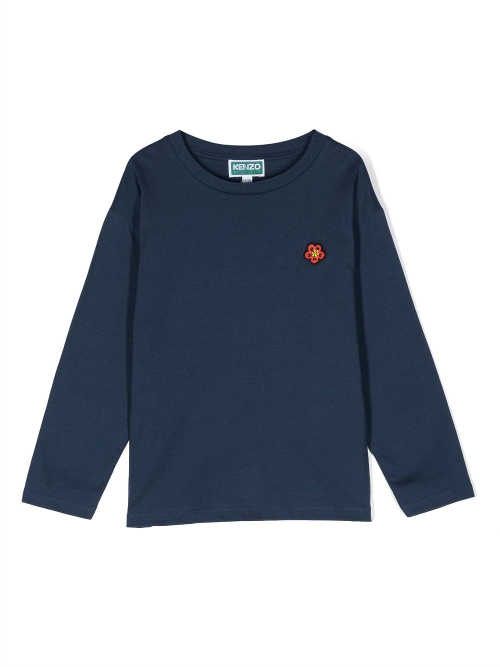 Kenzo Kids Boke Flower-motif long-sleeve T-shirt - Blue von Kenzo Kids