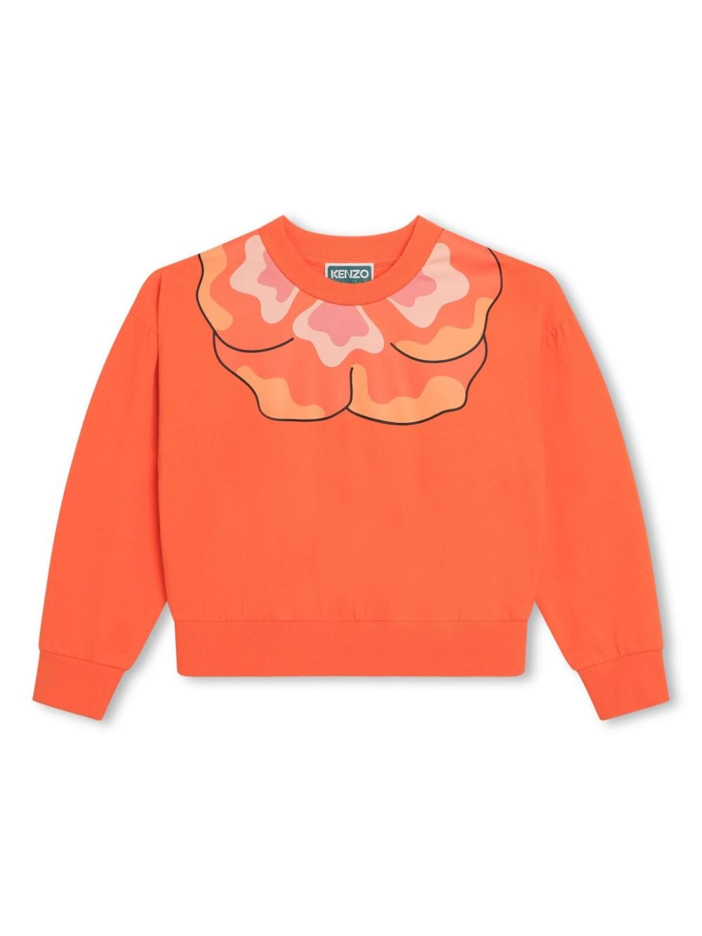 Kenzo Kids Boke-flower cotton T-shirt - Orange von Kenzo Kids