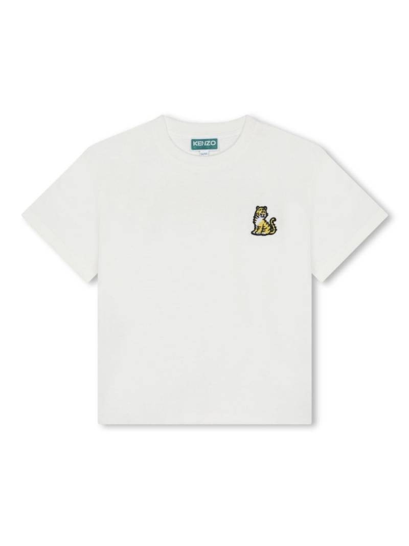 Kenzo Kids Kotora cotton T-shirt - Neutrals von Kenzo Kids