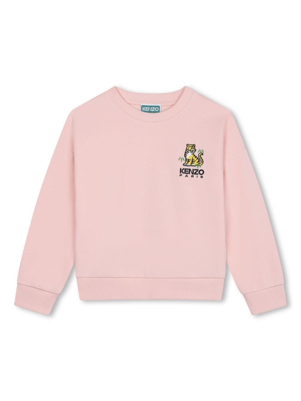 Kenzo Kids Kotora tiger-print cotton sweatshirt - Pink von Kenzo Kids
