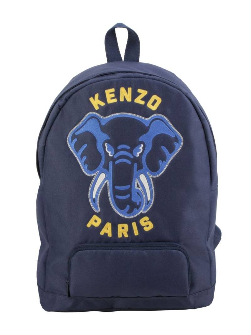 Kenzo Kids Rucksack logo-embroidered backpack - Blue von Kenzo Kids