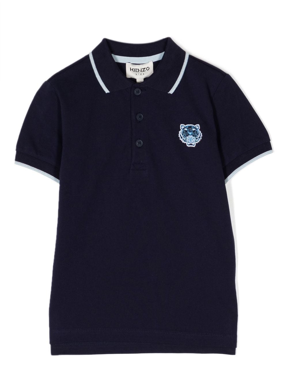 Kenzo Kids Tiger Head polo shirt - Blue von Kenzo Kids