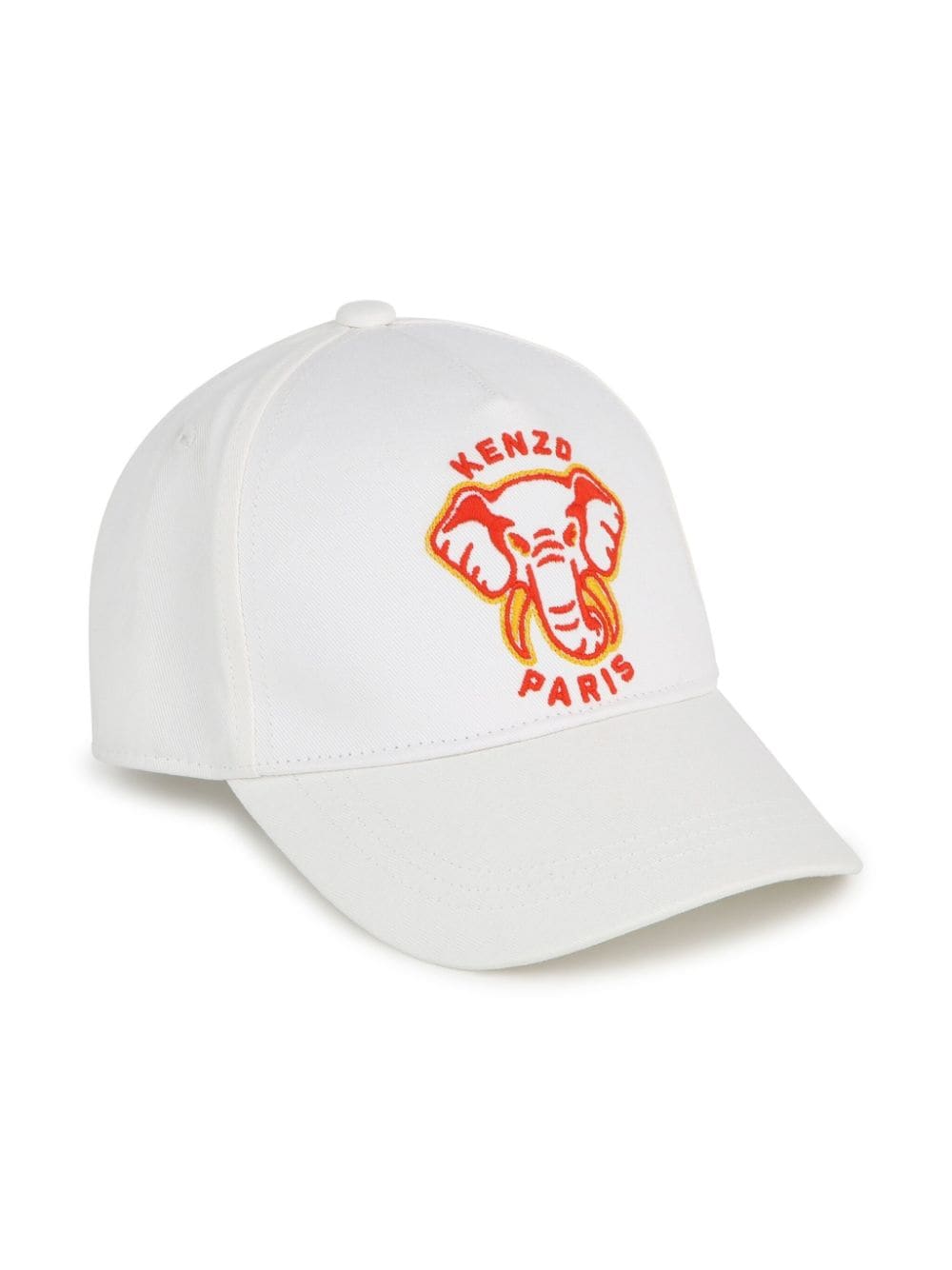 Kenzo Kids Varsity Jungle-embroidery cap - White von Kenzo Kids