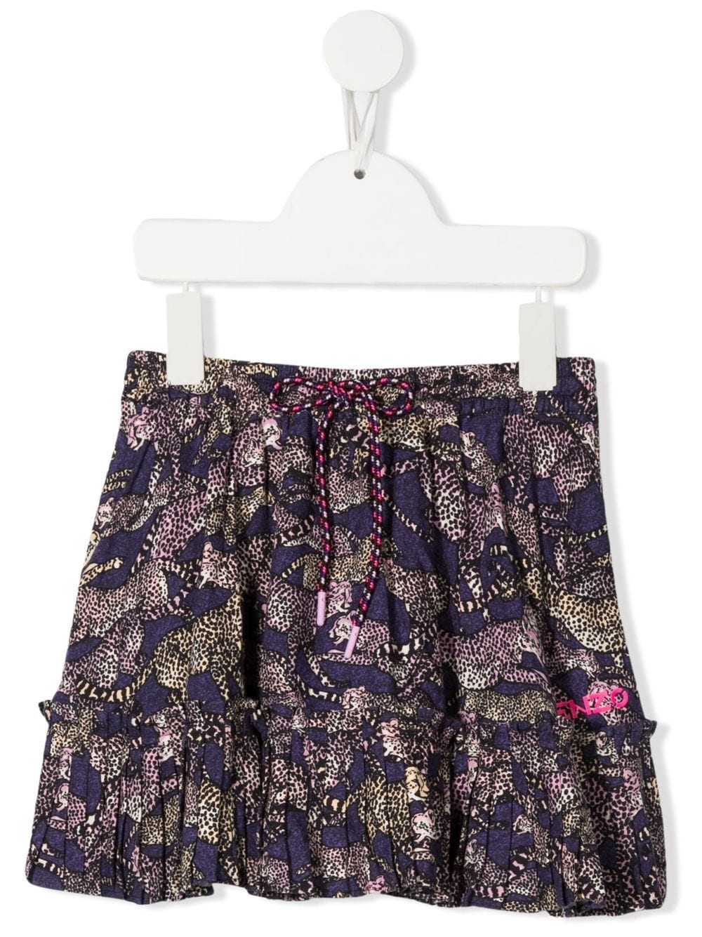 Kenzo Kids animal-print drawstring skirt - Purple von Kenzo Kids