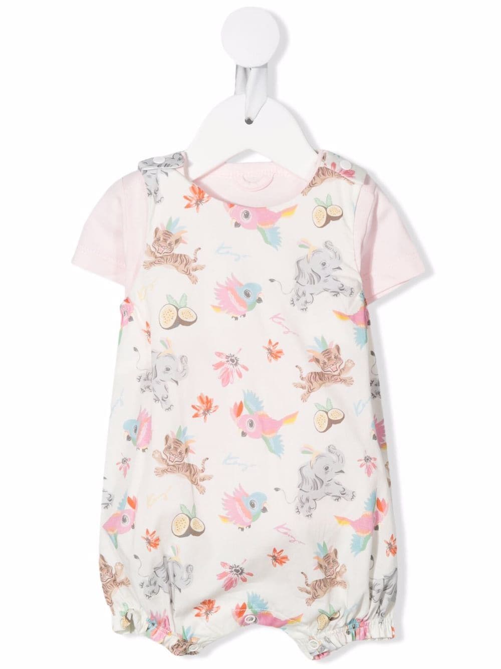 Kenzo Kids baby animal print romper set - Pink von Kenzo Kids