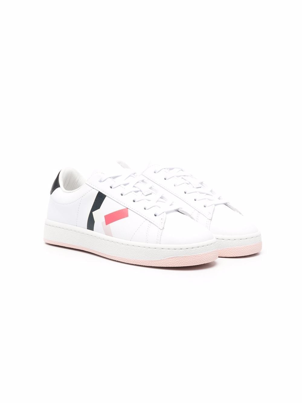 Kenzo Kids cushioned lace-up trainers - White von Kenzo Kids