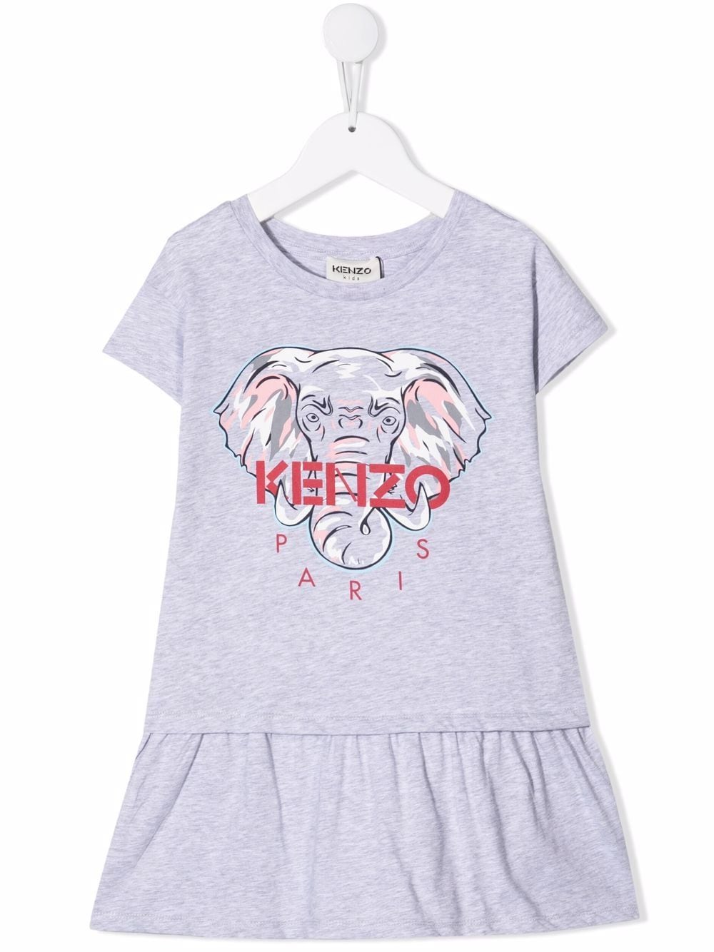 Kenzo Kids elephant-print T-shirt dress - Grey von Kenzo Kids