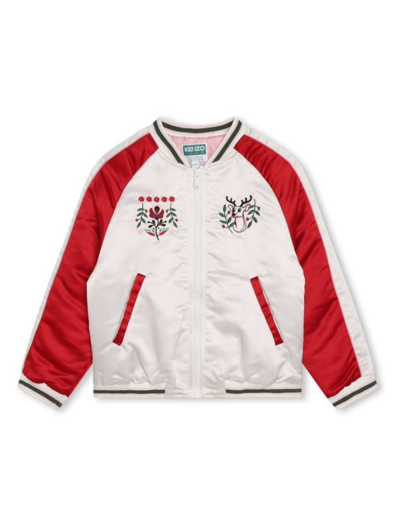 Kenzo Kids exclusive edition bomber jacket - White von Kenzo Kids