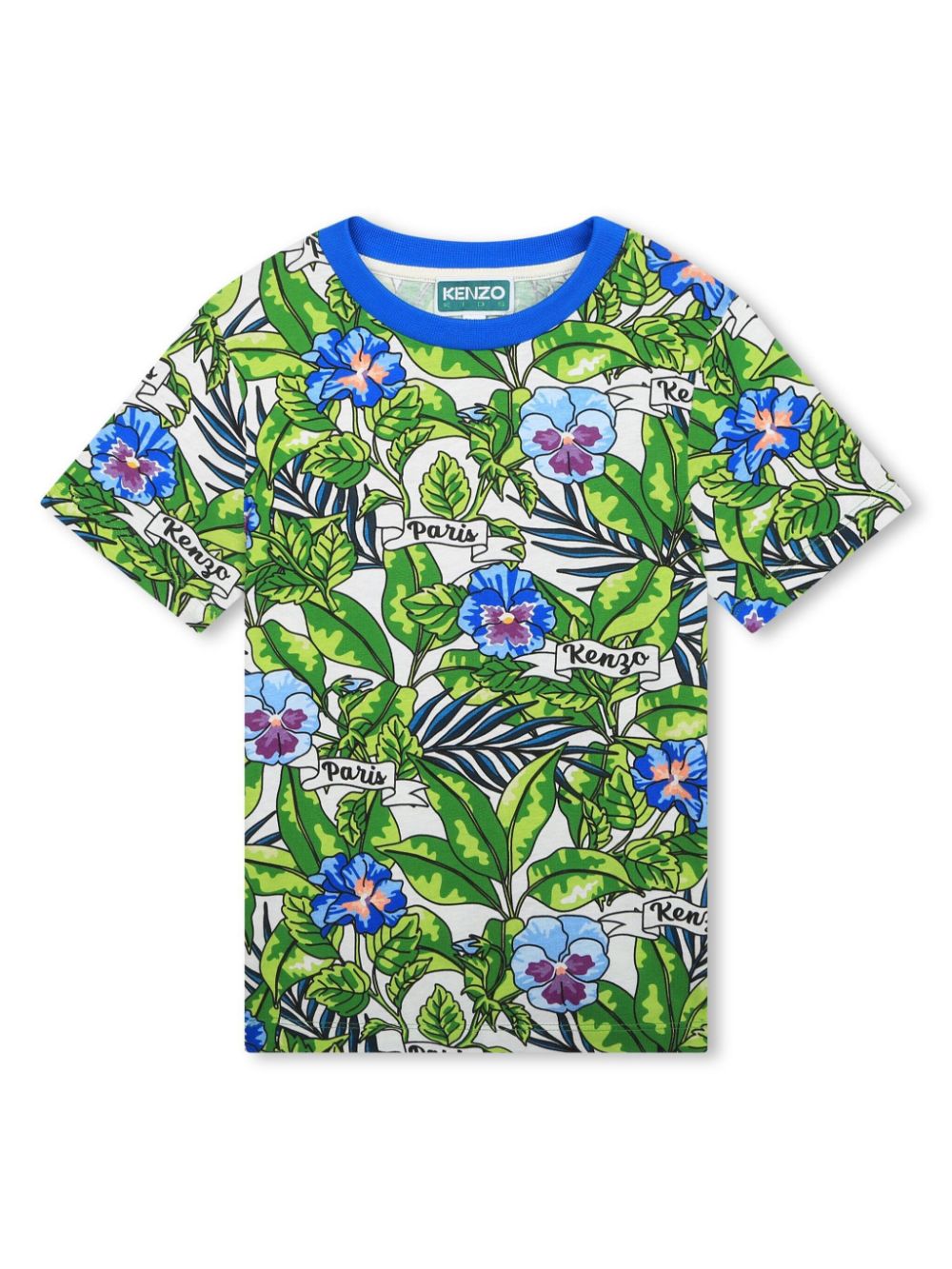 Kenzo Kids floral-print cotton T-shirt - Green von Kenzo Kids