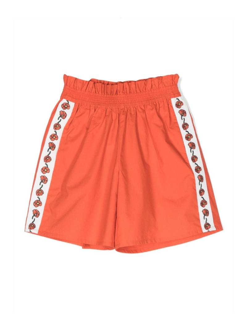 Kenzo Kids floral-print cotton shorts - Orange von Kenzo Kids