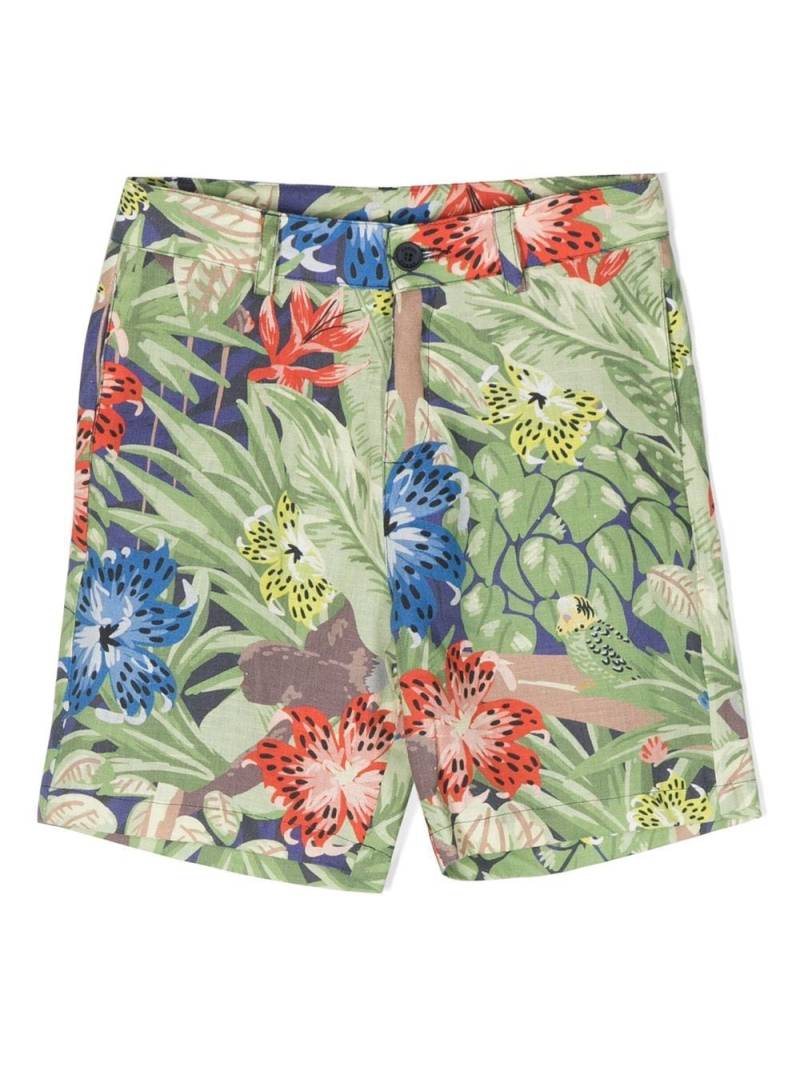 Kenzo Kids floral-print shorts - Green von Kenzo Kids