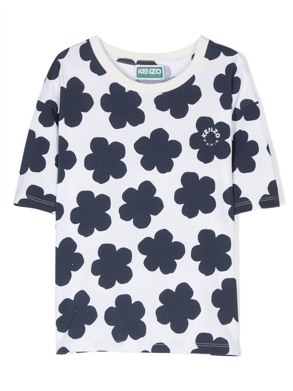 Kenzo Kids floral-print stretch-cotton T-shirt - White von Kenzo Kids