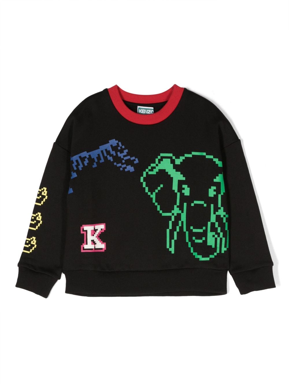 Kenzo Kids graphic-print cotton sweatshirt - Blue von Kenzo Kids