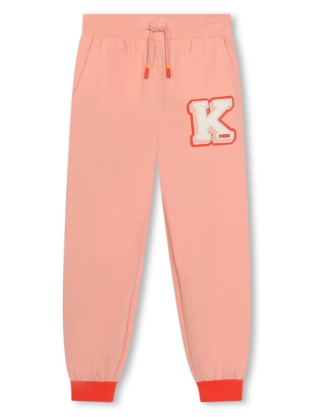 Kenzo Kids logo-appliqué drawstring track pants - Orange von Kenzo Kids