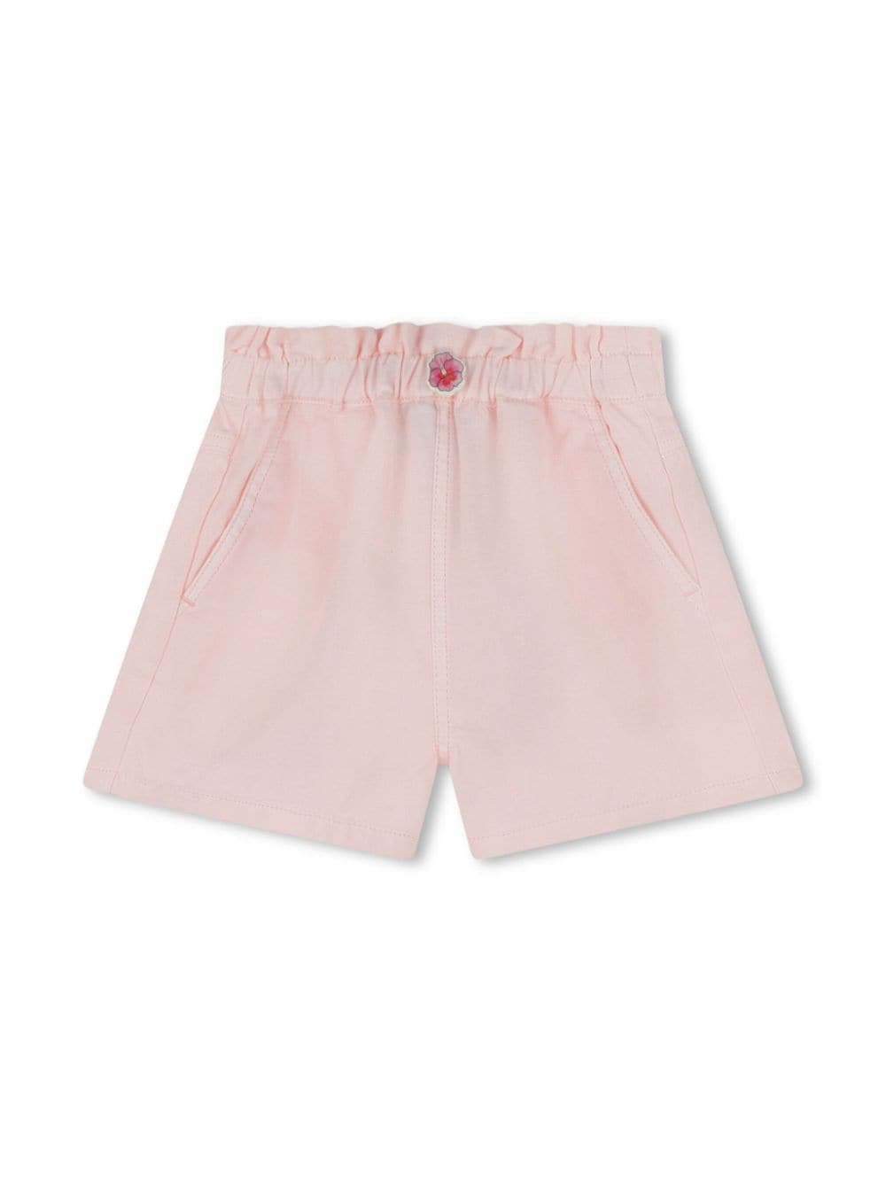 Kenzo Kids logo-embroidered button-fastening shorts - Pink von Kenzo Kids