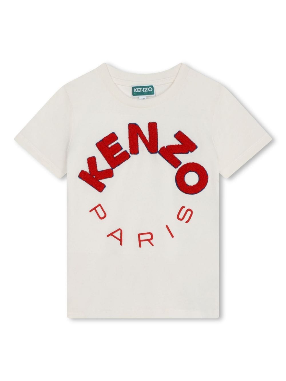 Kenzo Kids logo-embroidered cotton T-shirt - White von Kenzo Kids