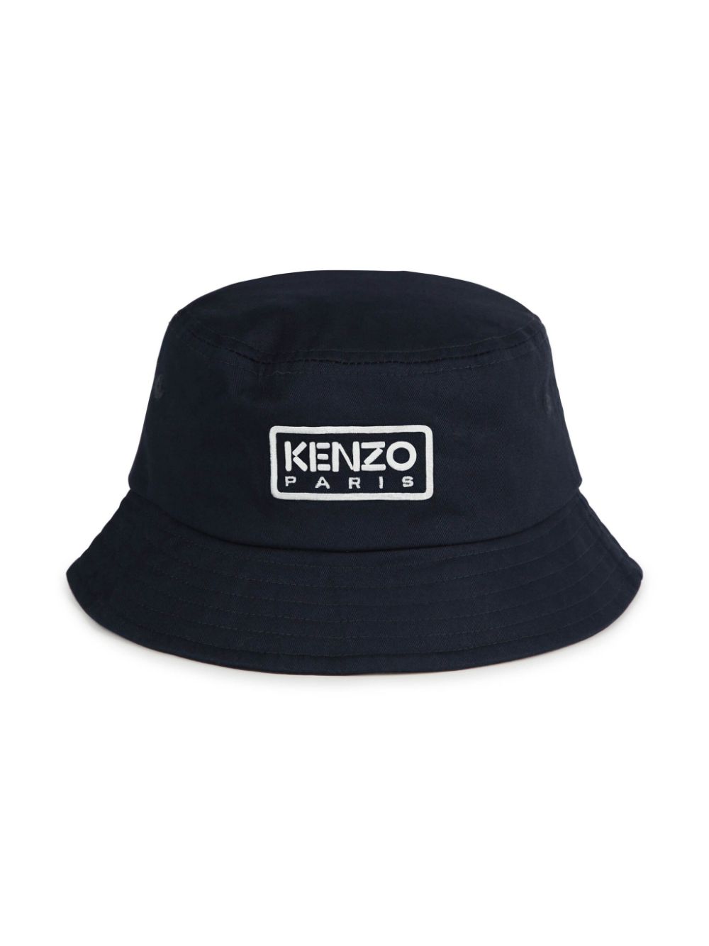 Kenzo Kids logo-embroidered cotton bucket hat - Blue von Kenzo Kids