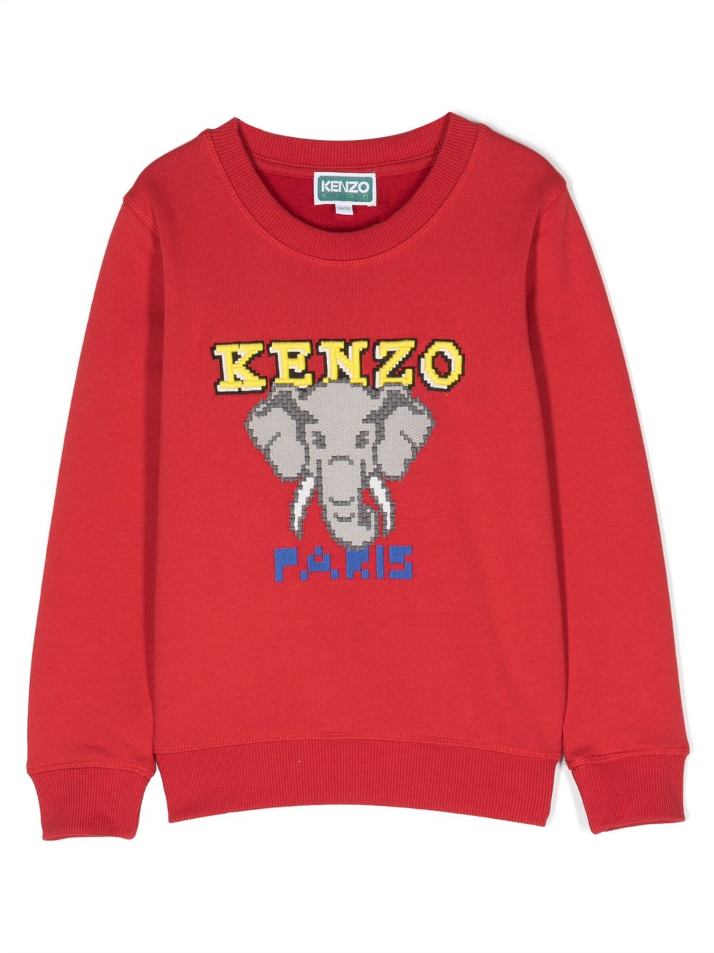 Kenzo Kids logo-embroidered crew-neck sweatshirt von Kenzo Kids