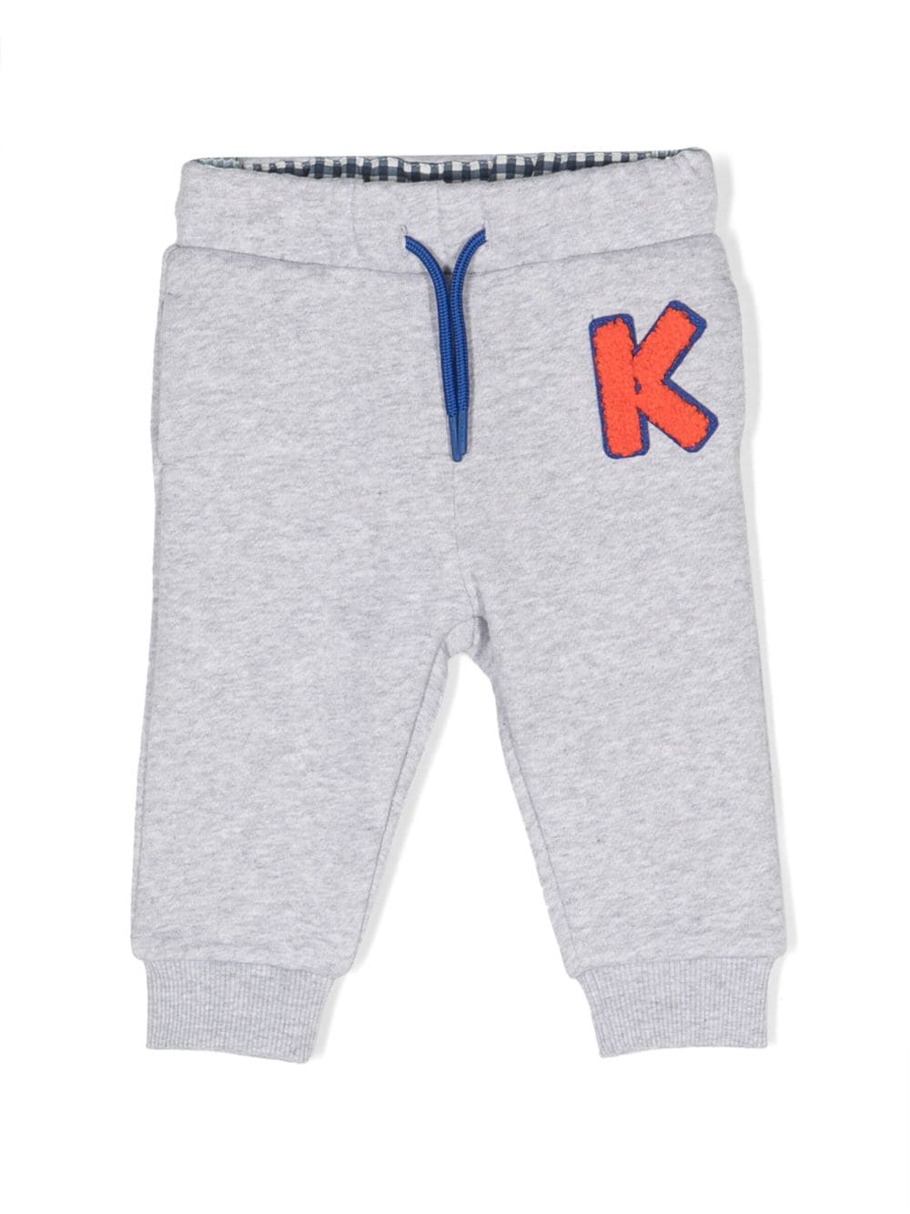 Kenzo Kids logo-embroidered drawstring leggings - Grey von Kenzo Kids