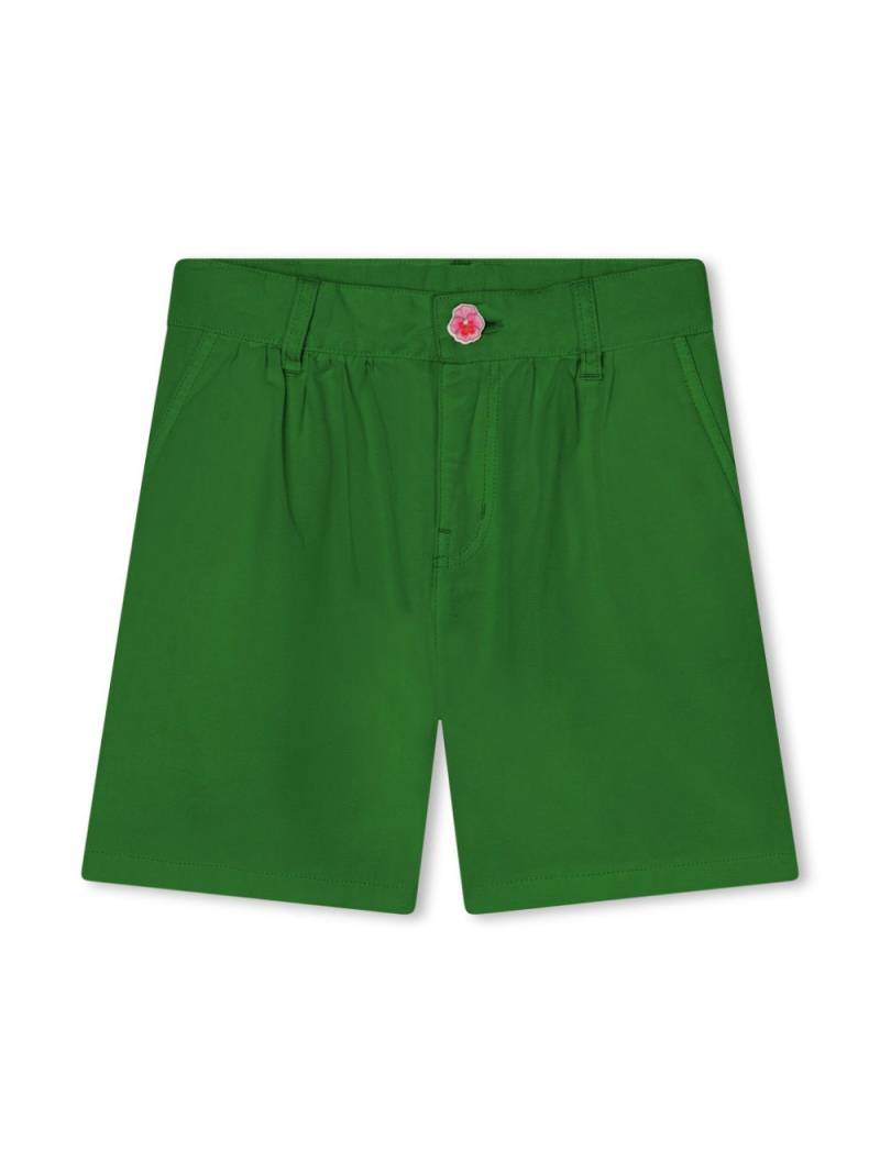 Kenzo Kids logo-embroidered lyocell-blend shorts - Green von Kenzo Kids