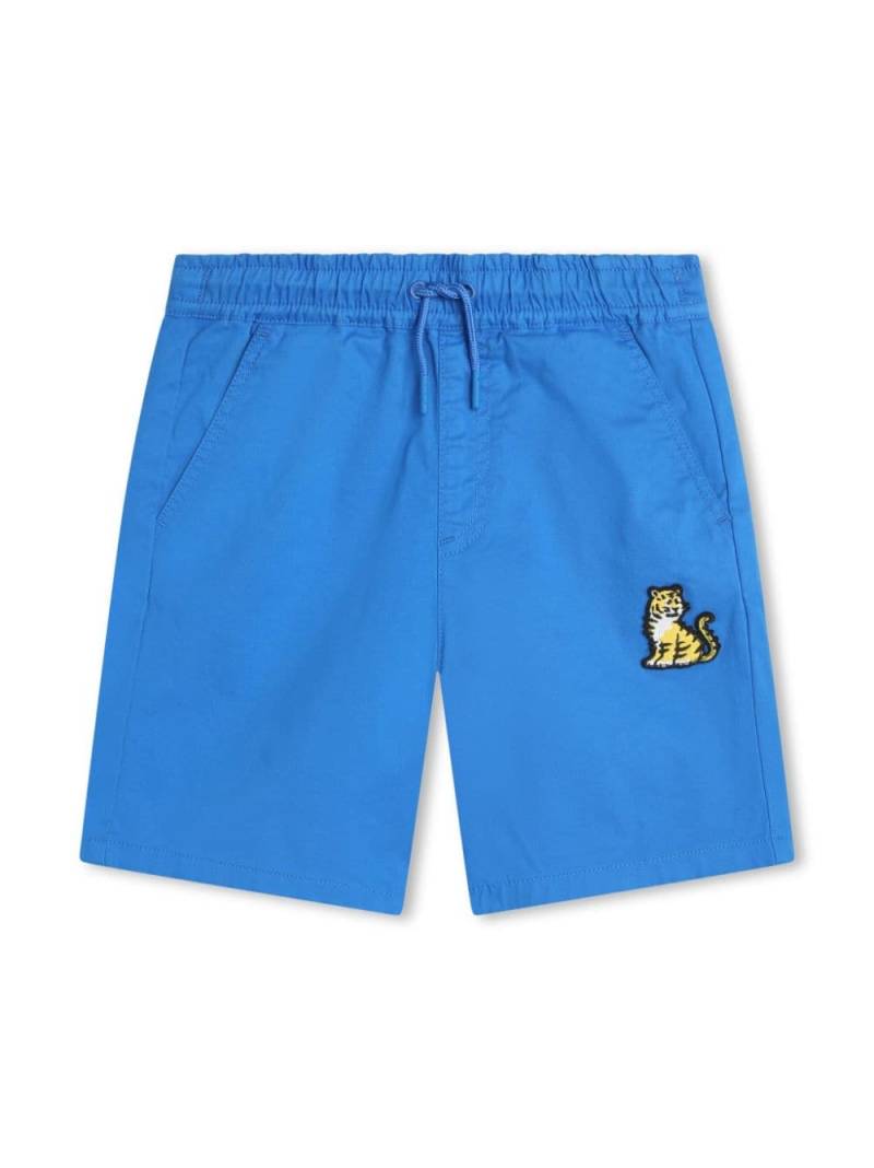 Kenzo Kids logo-embroidered track shorts - Blue von Kenzo Kids
