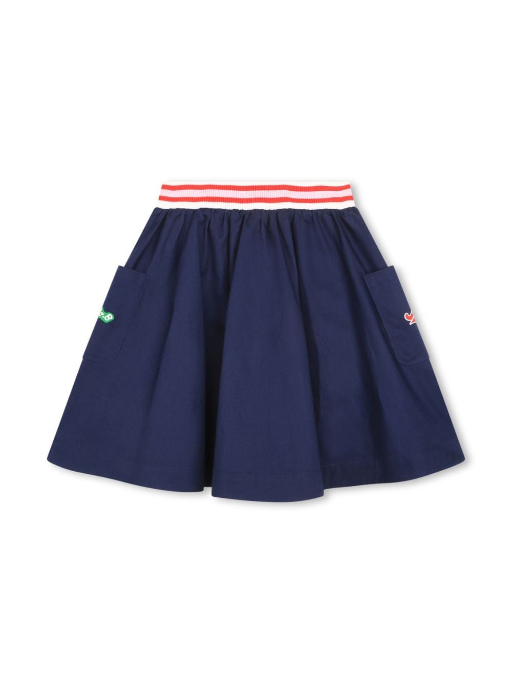 Kenzo Kids logo-patches cotton skirt - Blue von Kenzo Kids