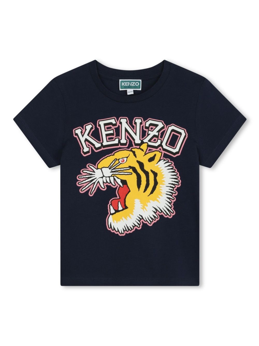 Kenzo Kids logo-print cotton T-shirt - Blue von Kenzo Kids