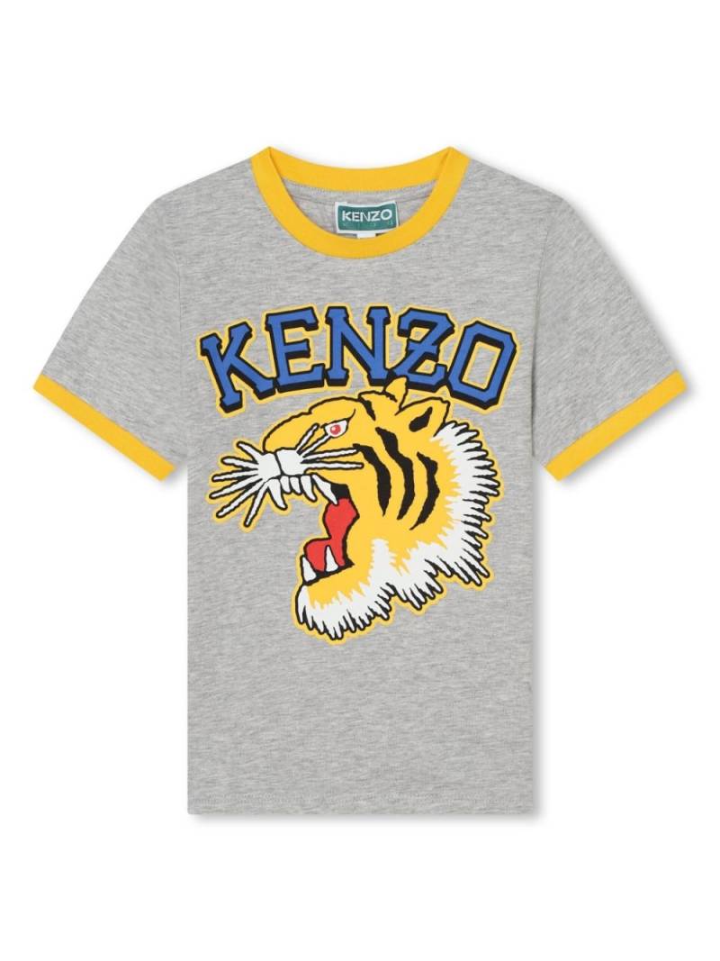 Kenzo Kids logo-print cotton T-shirt - Grey von Kenzo Kids