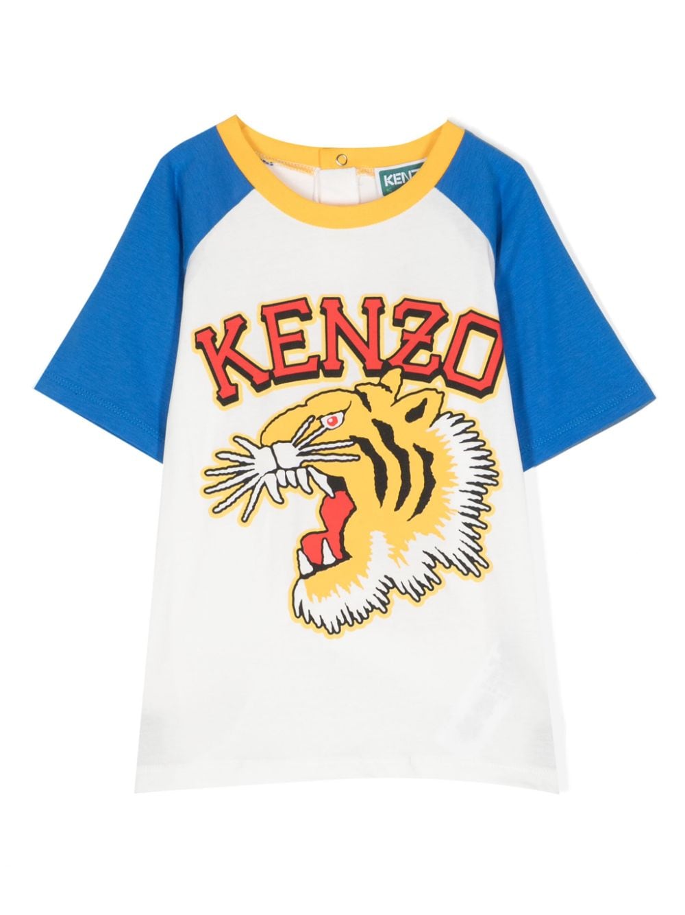 Kenzo Kids logo-print cotton T-shirt - Neutrals von Kenzo Kids