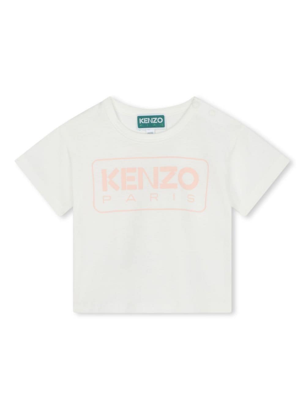 Kenzo Kids logo-print cotton T-shirt - Neutrals von Kenzo Kids