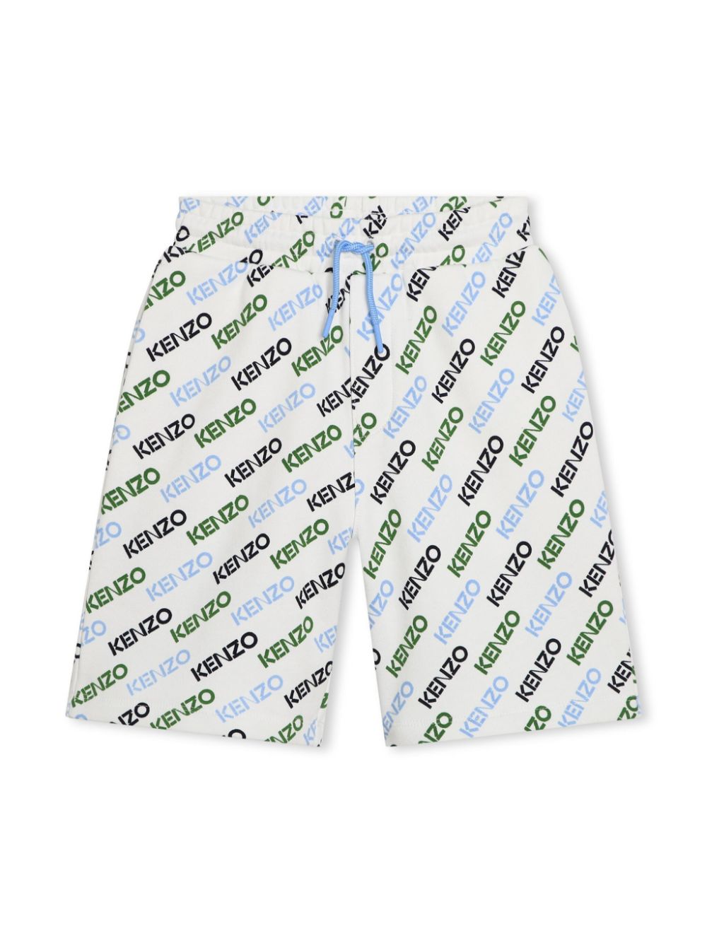 Kenzo Kids logo-print cotton bermuda shorts - White von Kenzo Kids