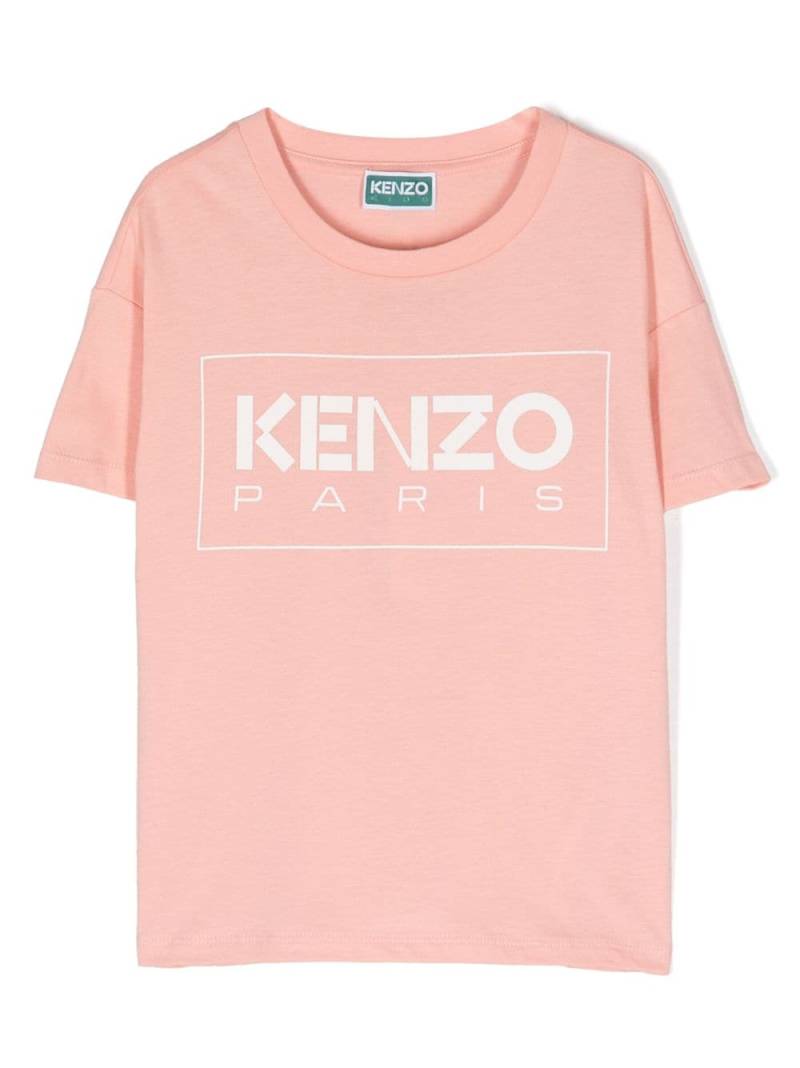 Kenzo Kids logo-print cotton-jersey T-shirt - Pink von Kenzo Kids