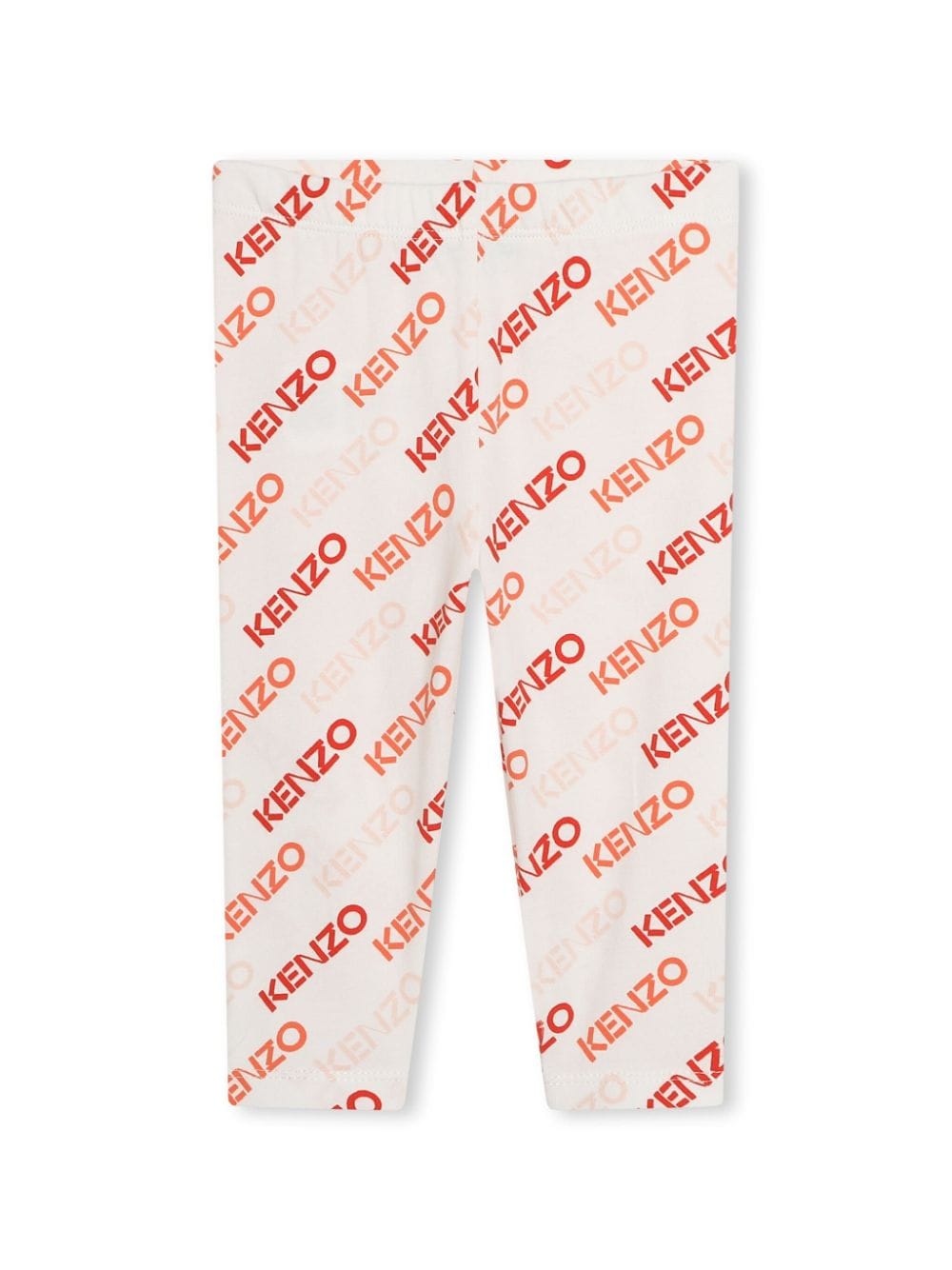 Kenzo Kids logo-print cotton leggings - Neutrals von Kenzo Kids