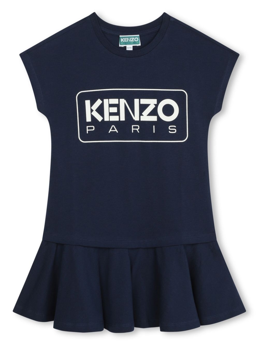 Kenzo Kids logo-print cotton minidress - Blue von Kenzo Kids