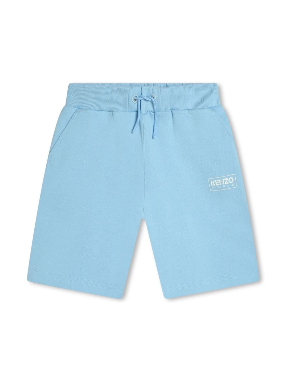 Kenzo Kids logo-print cotton shorts - Blue von Kenzo Kids