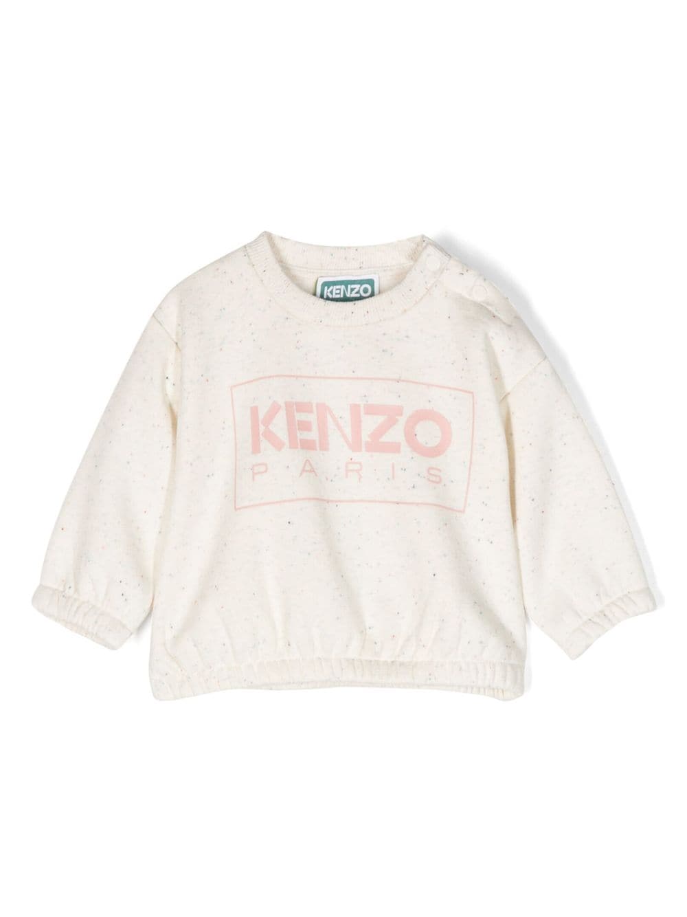 Kenzo Kids logo-print cotton sweatshirt - Neutrals von Kenzo Kids