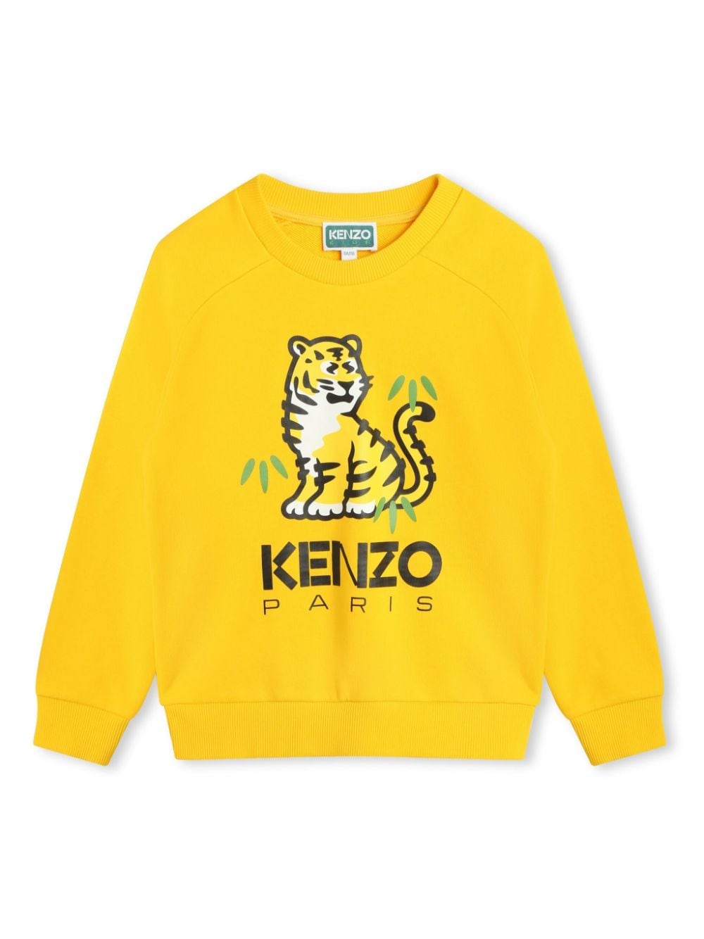 Kenzo Kids logo-print cotton sweatshirt - Yellow von Kenzo Kids