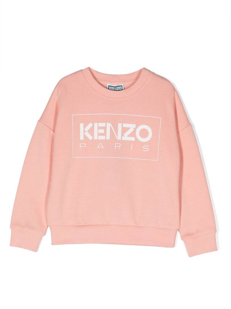 Kenzo Kids logo-print crew-neck sweatshirt - Pink von Kenzo Kids
