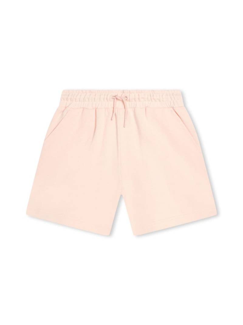 Kenzo Kids logo-print drawstring fleece shorts - Pink von Kenzo Kids