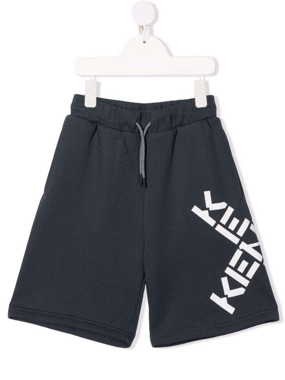 Kenzo Kids logo-print drawstring shorts - Grey von Kenzo Kids