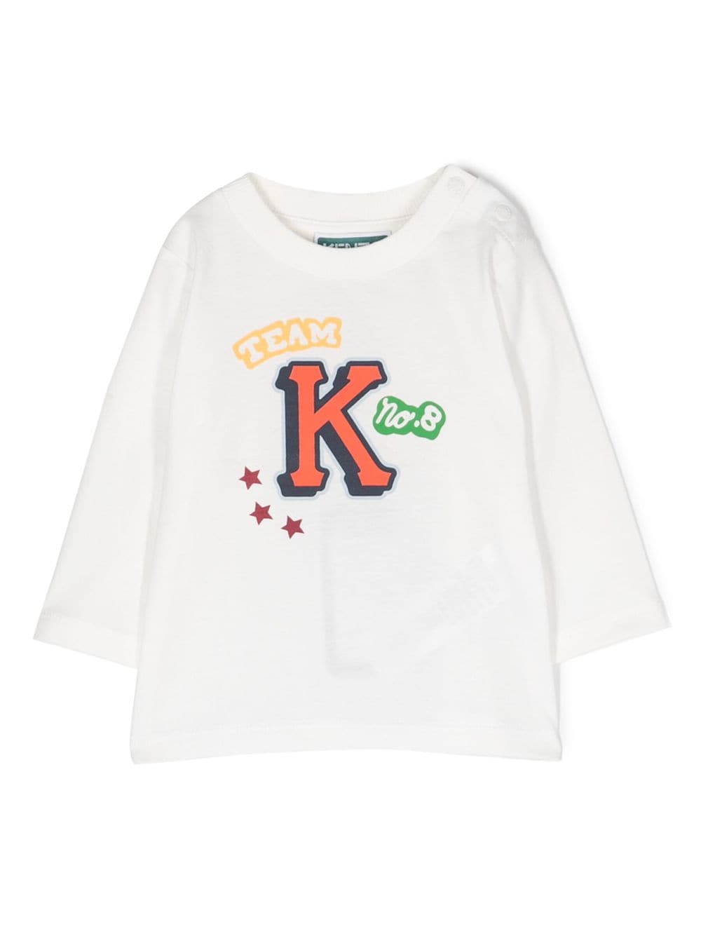 Kenzo Kids logo-print long-sleeve T-shirt - White von Kenzo Kids