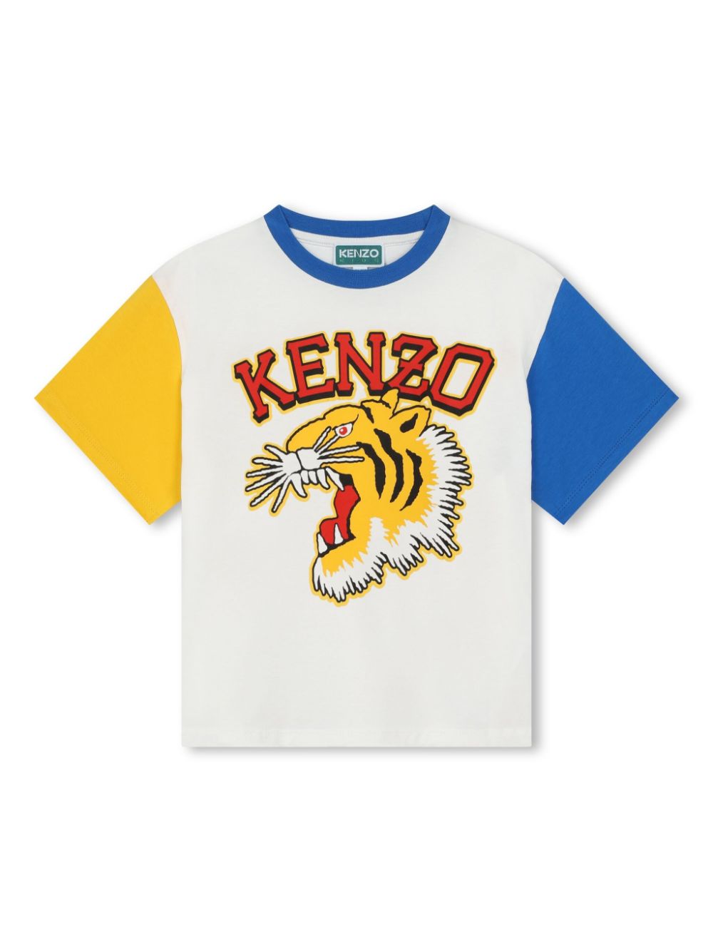 Kenzo Kids logo-print organic cotton T-shirt - Neutrals von Kenzo Kids