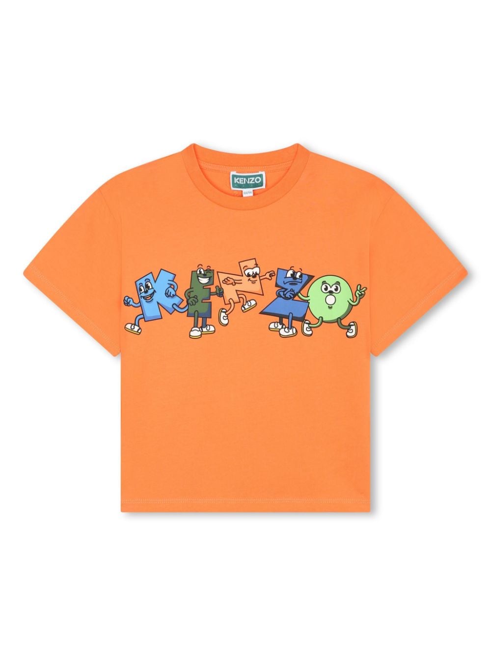 Kenzo Kids logo-print organic-cotton T-shirt - Orange von Kenzo Kids