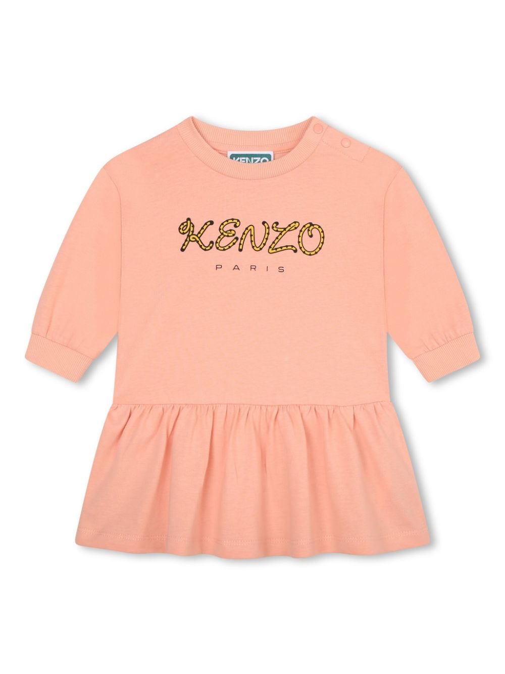 Kenzo Kids logo-print organic cotton dress - Pink von Kenzo Kids