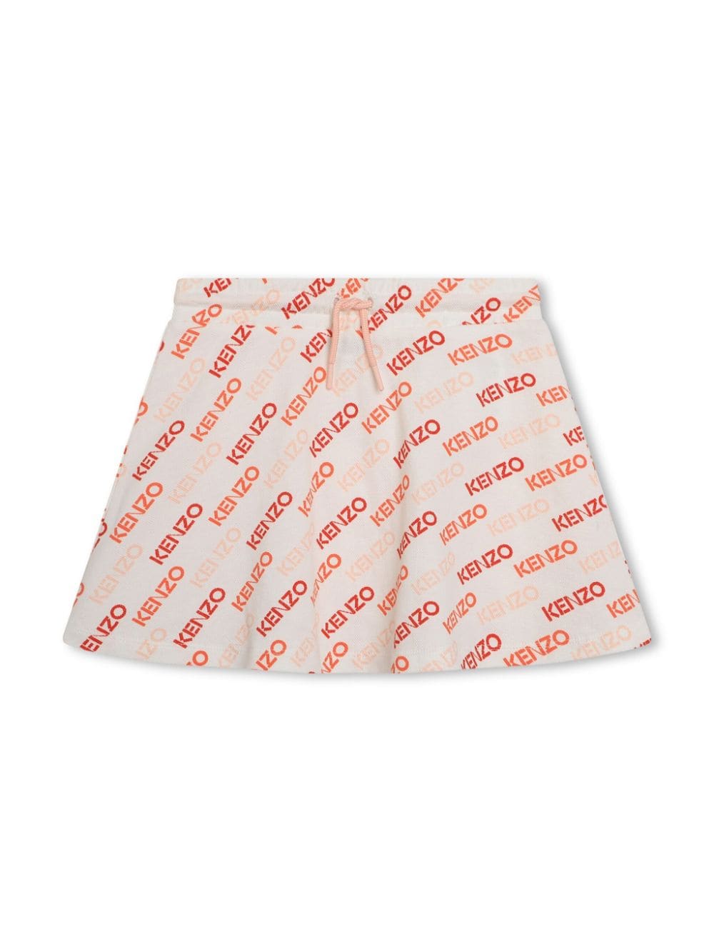 Kenzo Kids logo-print piqué cotton skirt - Neutrals von Kenzo Kids