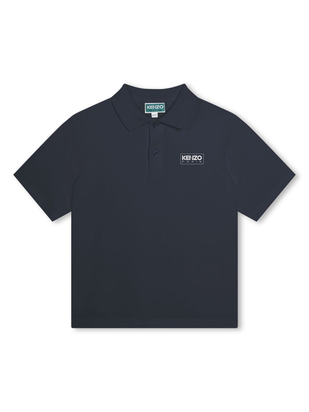 Kenzo Kids logo-print piqué-weave polo shirt - Blue von Kenzo Kids