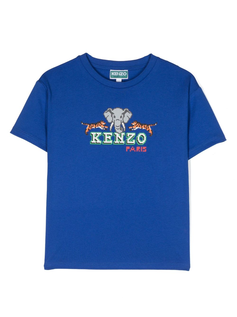 Kenzo Kids logo-print short-sleeve T-shirt - Blue von Kenzo Kids