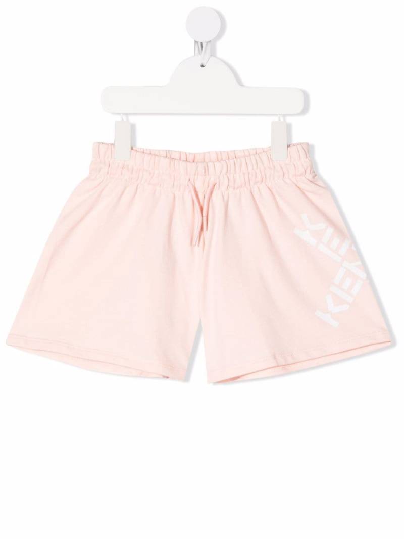 Kenzo Kids logo-print shorts - Pink von Kenzo Kids