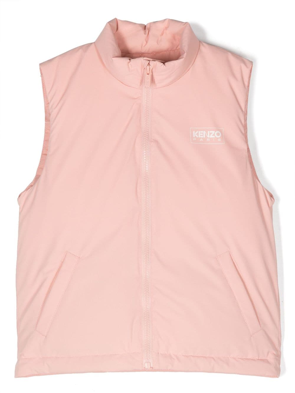 Kenzo Kids logo-print sleeveless padded gilet - Pink von Kenzo Kids