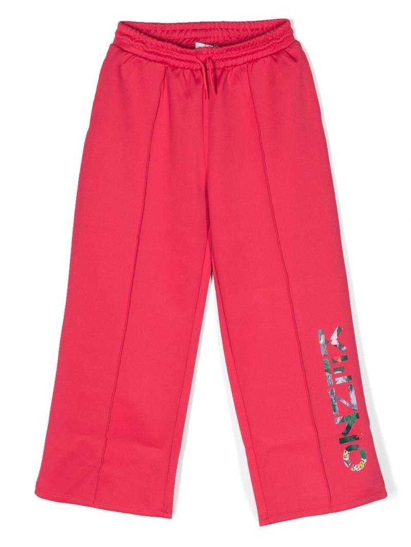 Kenzo Kids logo-print straight-leg joggers - Pink von Kenzo Kids